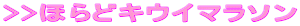 >>ほらどキウイマラソン
